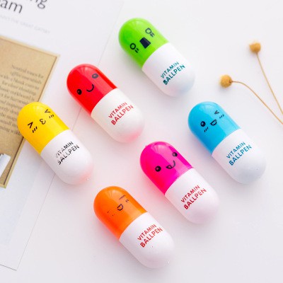 [BARU] MTOYS~Pulpen Kapsul Karakter Vitamin Pena Vitamin Unik Vitamin Ballpen Pena Lucu Souvenir - JT0022