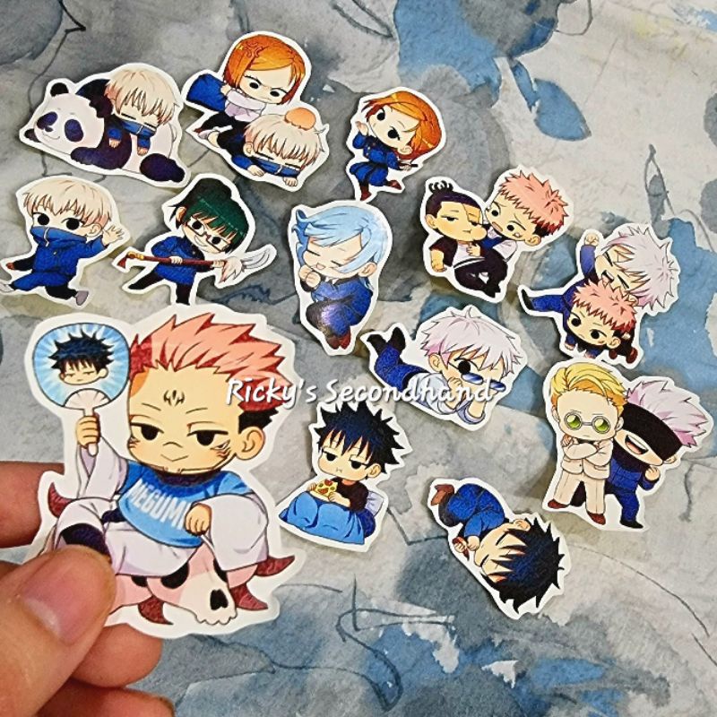 

Sticker lucu JJK stiker Waterproof Anti Air jujutsu kaisen gojo itadori nobara megumi sukuna maki inumaki toge nanami todo panda anime