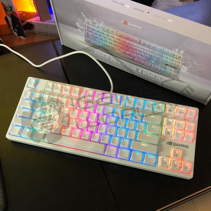 Da Meca Warrior X Rgb Ice Tkl Mechanical Gaming Keyboard - Blue Sw Termurah