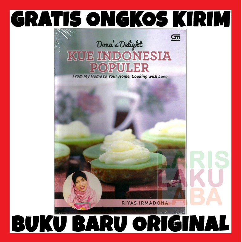 BUKU DONA'S DELIGHT KUE INDONESIA POPULER RIYAS IRMADONA GRAMEDIA BARU ASLI