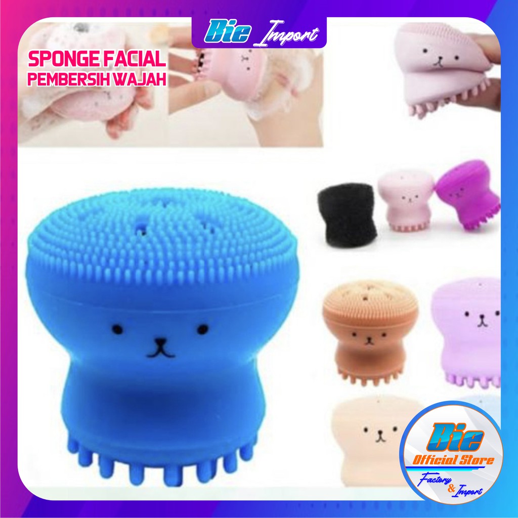 Sponge Octopus Spon Pembersih Wajah Korean Style Impor