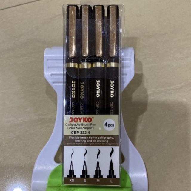 

( 1 set ) Joyko Calligraphy Brush Pen / Pen Kuas Kaligrafi CBP-332-4 CBP 332 4
