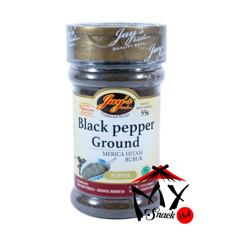 JAYS MERICA HITAM BUBUK 55GR JAYS KITCHEN BLACKPEPPER 