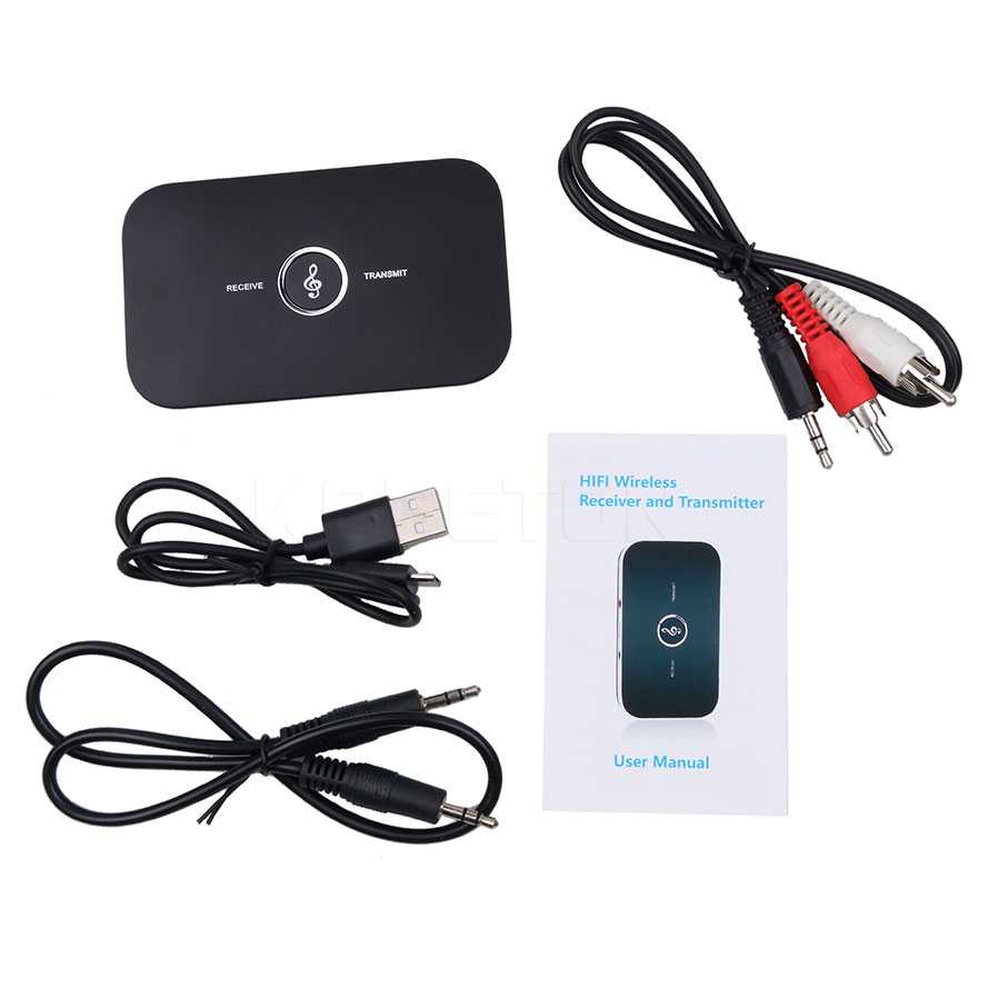 VIKEFON Wireless 2 in 1 Audio Bluetooth Transmitter Receiver - B6