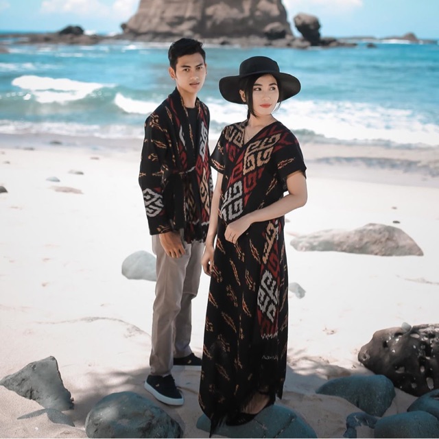 Baju tenun set tenun troso jepara