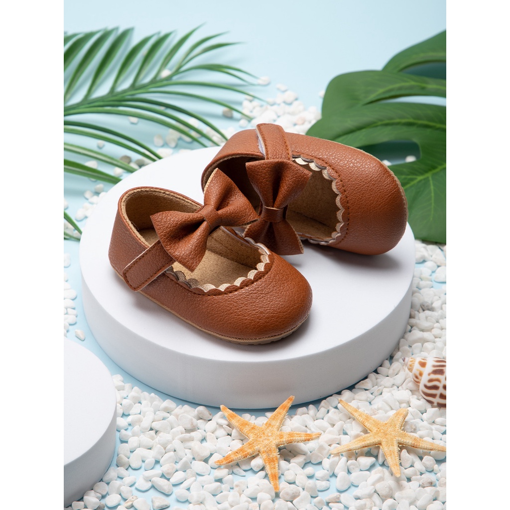 Sepatu Bayi / Sepatu Bayi Prewalker / Baby Shoes Perempuan Umur 2 - 15 Bulan Model Flat/Slip On Pita  Lucu dan Terbaru