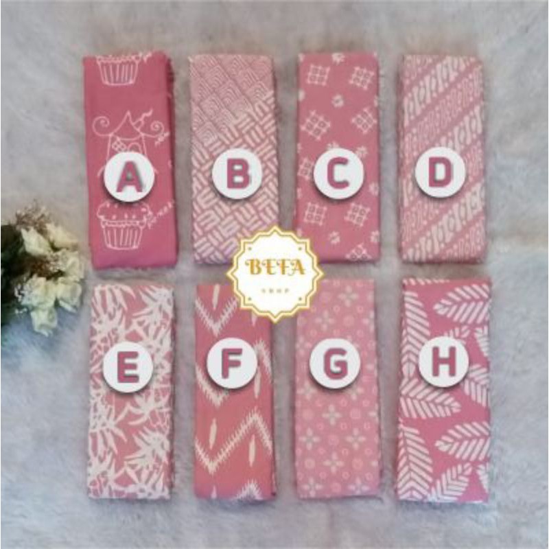 Batik cap Garutan ~ Dusty pink