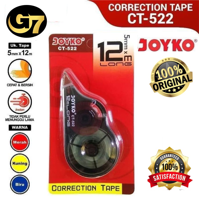 

Tipe X Kertas Roll Joyko Correction Tape Pen Tip X Rol Type X Penghapus Pulpen Pen Tinta Pena Murah Praktis