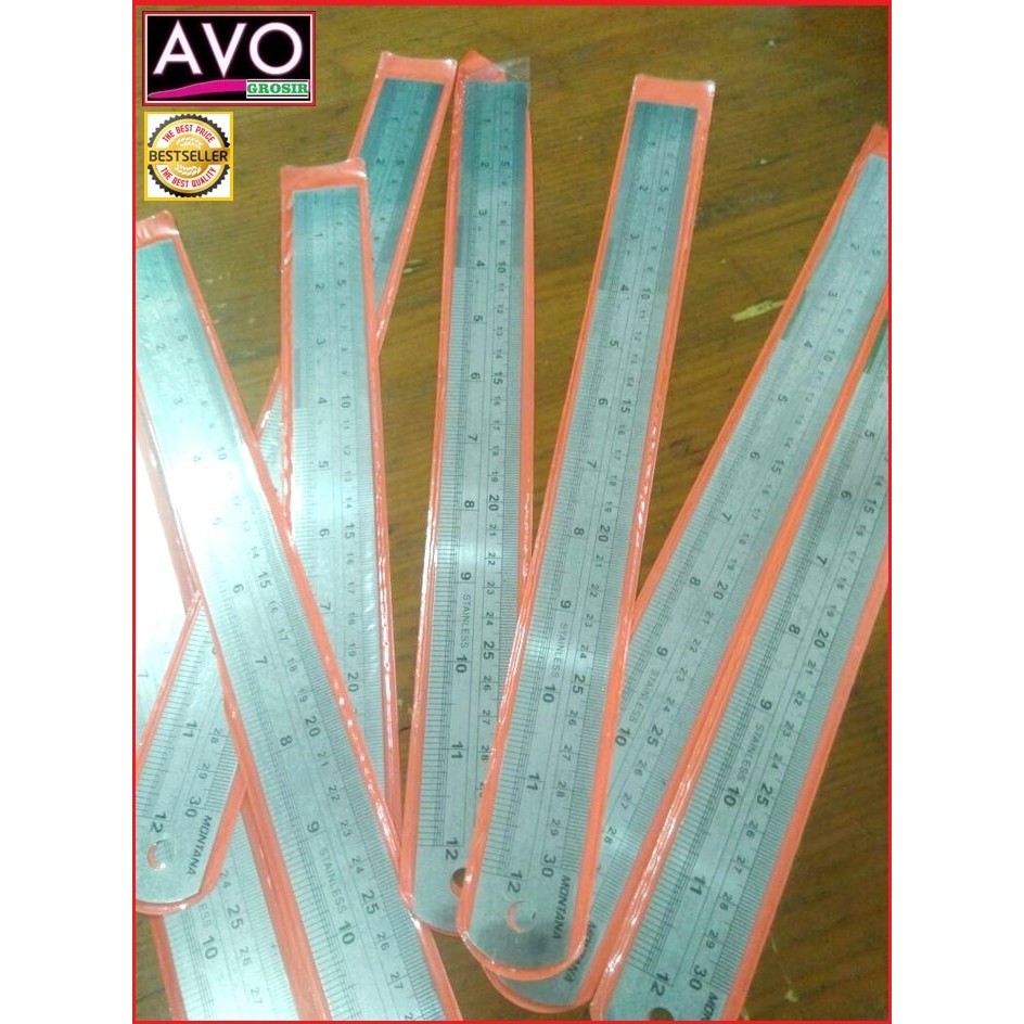 

Unik penggaris besi 30 cm stainless steel anti karat Diskon
