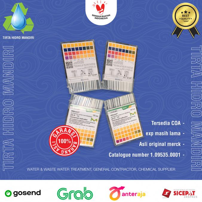 kertas lakmus ph merck universal/ kertas indikator ph 0-14 merck