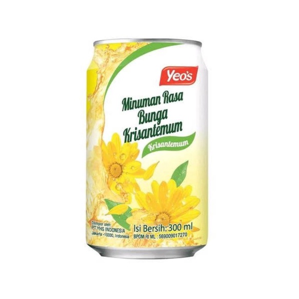 

Yeos / Yeo's Chrysanthemum Tea 300ml / Teh Bunga Krisan 300ml Can 1 Dus 24 Pcs