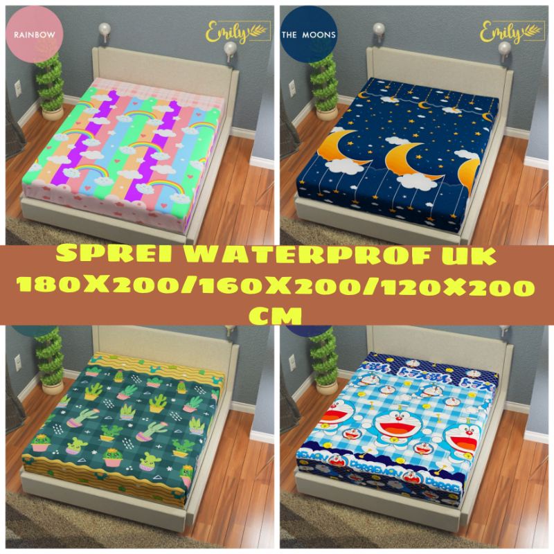 Sprei Waterprof Anti Air Uk 180x200/160x200/120×200 Cm