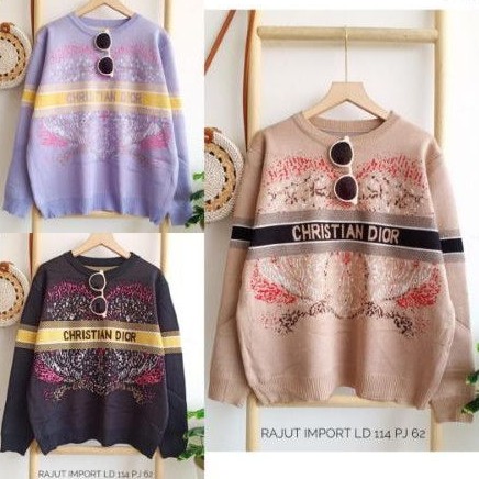 Kaos rajut import Christian Di*r ld 114 cm