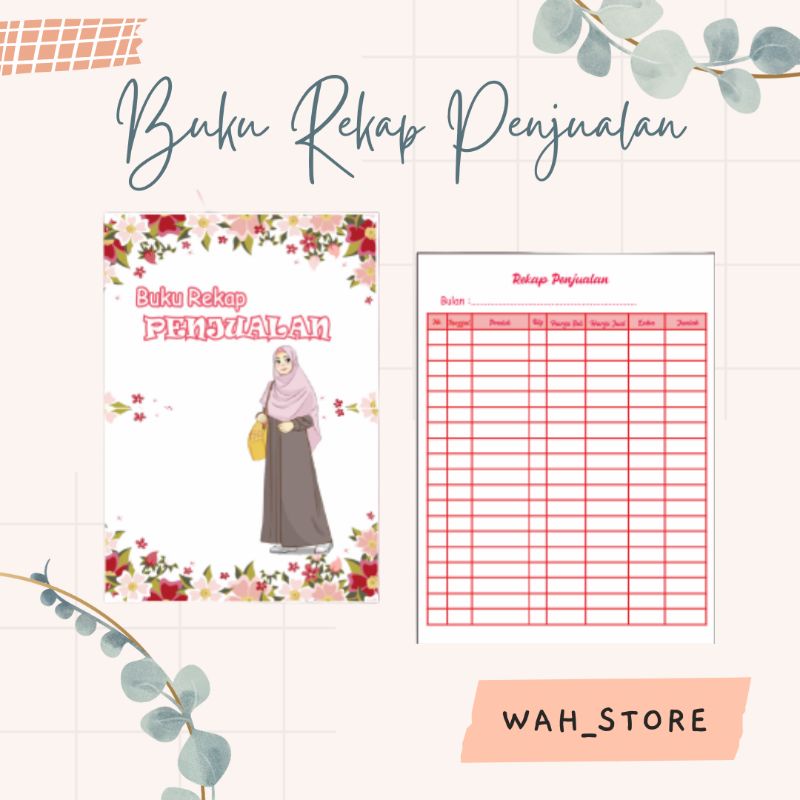 

BUKU REKAP PENJUALAN / BUKU ORDERAN ONLINE SHOP MURAH