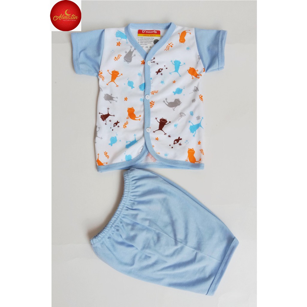 Baju Bayi Tangan Pendek Motif Animal Dapat 3 Stel