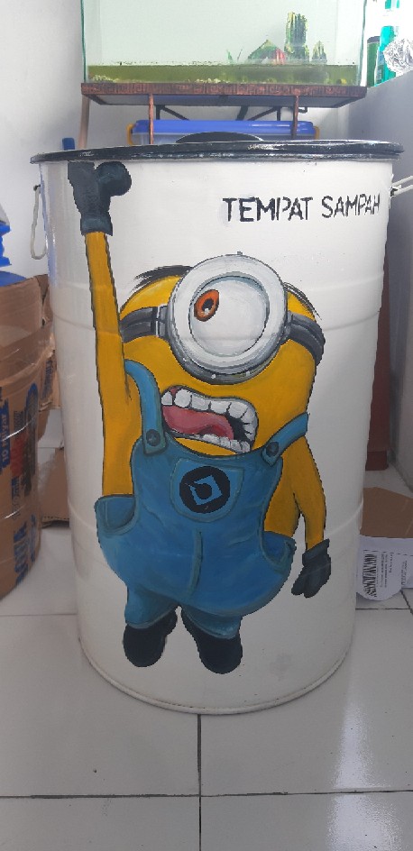 Tong Sampah / Tempat Sampah Besi 60 Lt Popeye