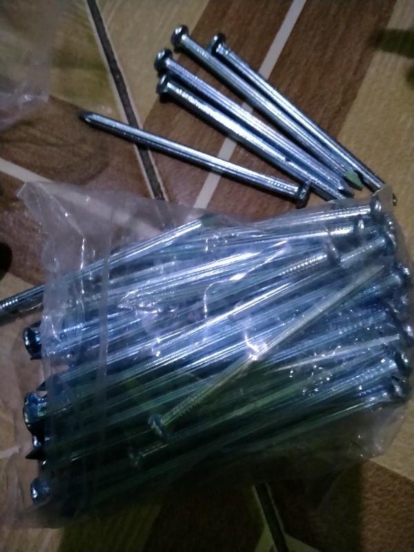 10 Pcs Paku Beton Tembok Nails Marabu Putih 4 10cm 10 Cm