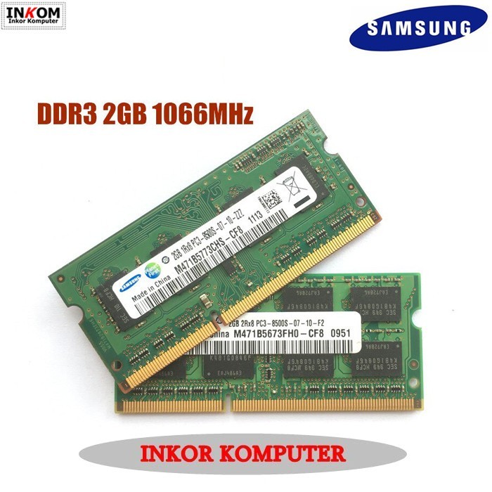 Ram Memory Laptop DDR3 2GB 8500 Samsung