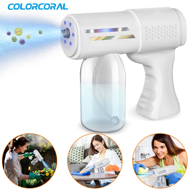 ColorCoral Nano Spray Gun Alcohol Sprayer Disinfectant Spray Mesin Semprot Disinfectant 500ml X5 pro/ Alat Semprot Disinfektan Ruangan &amp; Perabotan