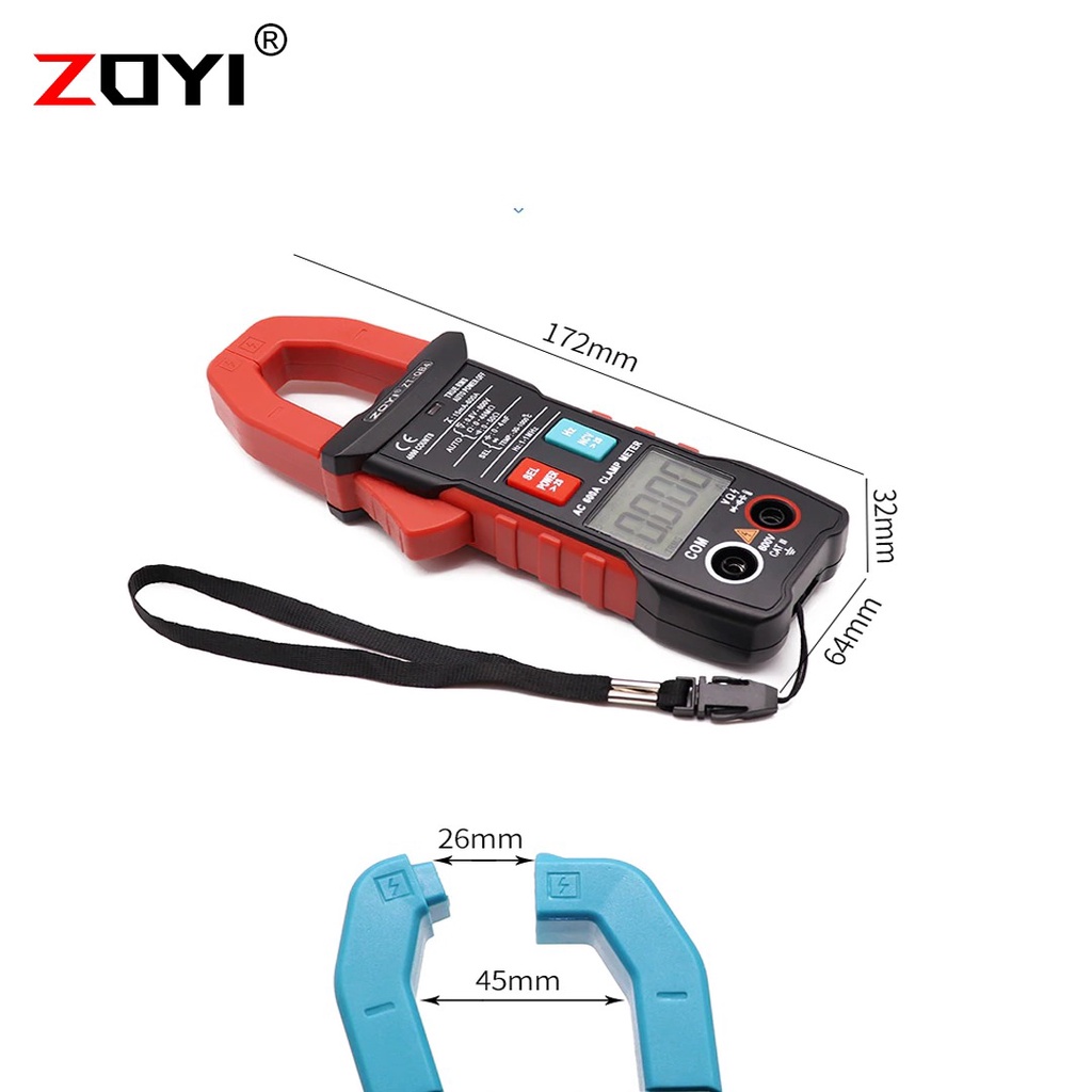 ZOYI ZT-QB4 Smart Clamp Meter With Capacitance Temparature Suhu AC Original