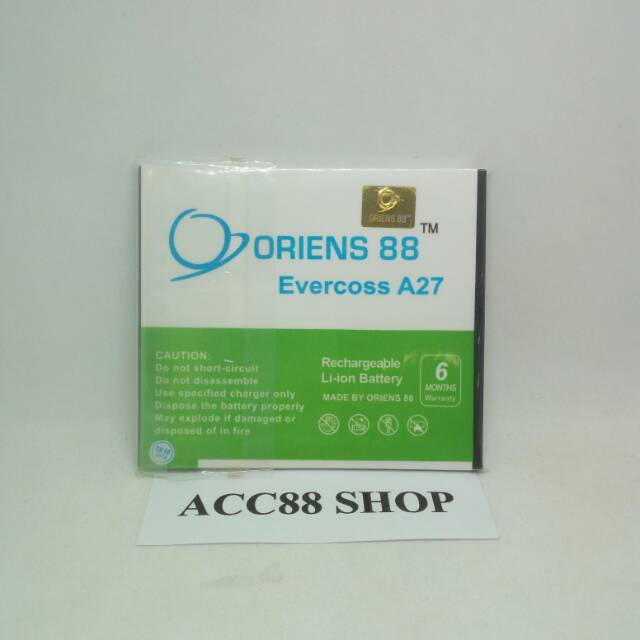 Baterai Batre Battery Double Power OR88/ Oriens88 Evercoss A27