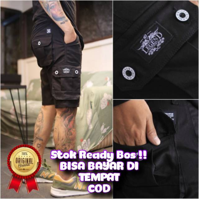 discon     LEGEND Of DENIM DAYRIE CARGO PENDEK PRIA CELANA PENDEK CARGO PRIA CELANA CARGO PENDEK
