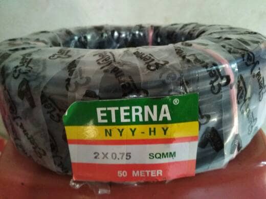 kabel listrik ETERNA NYY HY/kabel serabut hitam Termurah
