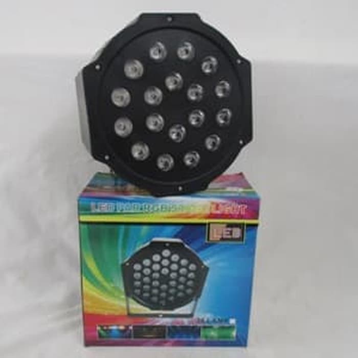 Lampu Sorot Panggung Led Disko Par Light 18 RGB Cahaya***TOP