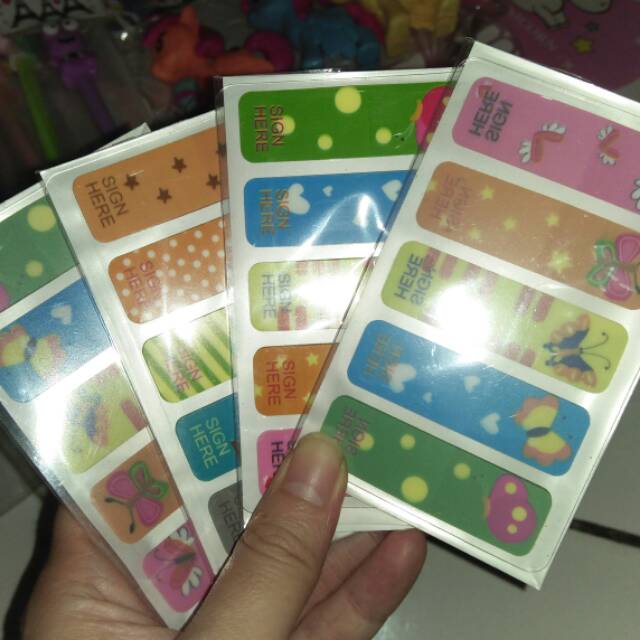 Jual PENANDA/PEMBATAS TANDA TANGAN /STIKER SIGN HERE | Shopee Indonesia