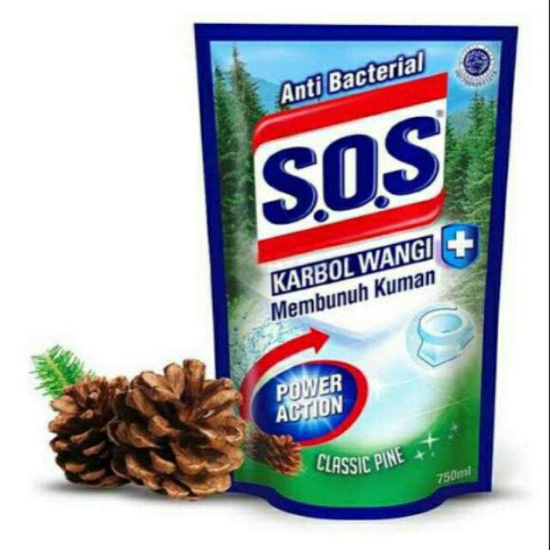 Sos Karbol Classic pine Membunuh Kuman 750ml