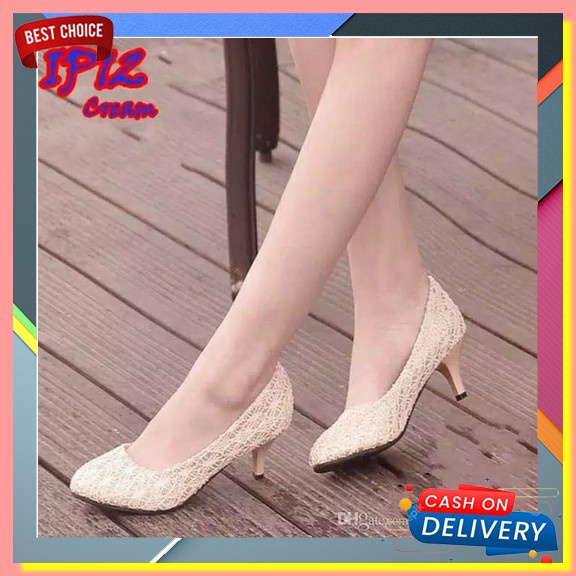 Sepatu Hak Tinggi Heels Sepatu Kerja Haihil Tali Trendy Kekinian Wanita Pesta Kondangan Emory Cantik