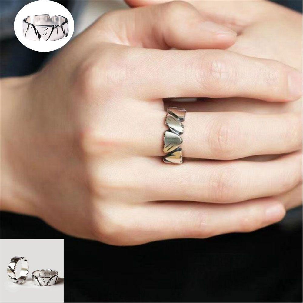 Preva Cincin Unisex Warna Silver Paduan Simple