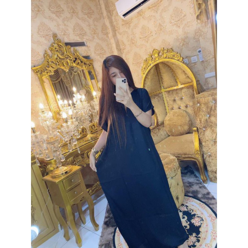 faris fashion daster panjang polos