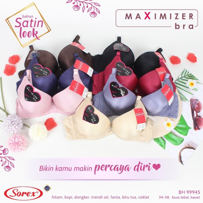 Maximizer Bra Busa Tebal Push UP Kawat 34-38 Sorex 99945 ORIGINAL