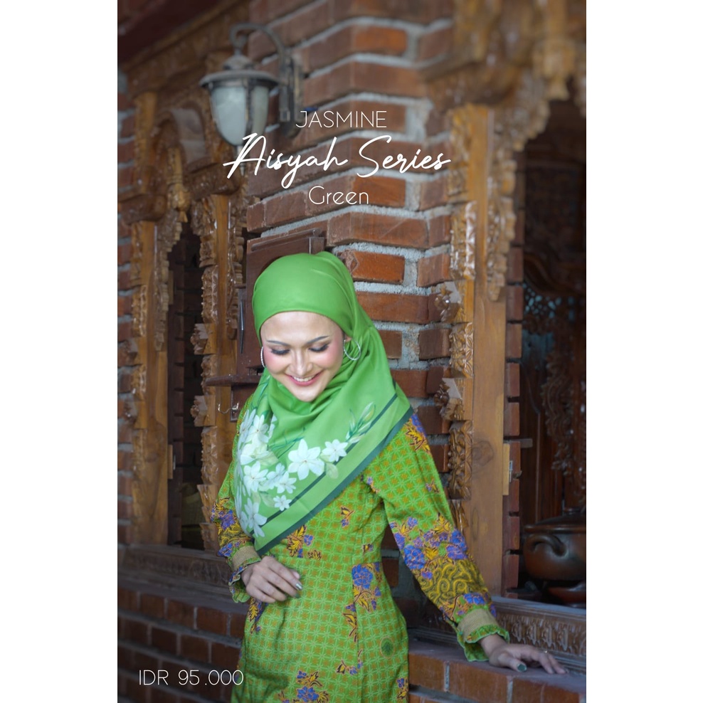 jilbab JASMINE REGULER MOTIF HIJAU MUSLIMAT