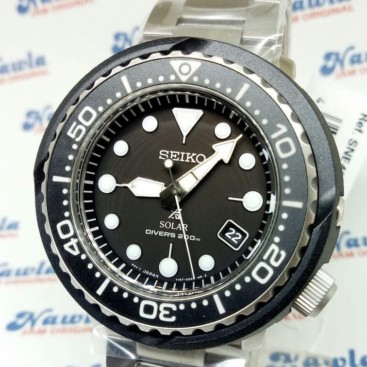 Seiko Prospex SNE497P1 Solar Tuna Black Dial - Jam Tangan Pria SNE497