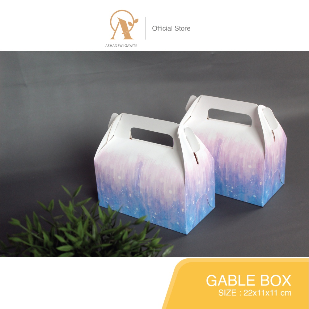 

Ashadewi Gayatri - Gable Box : 22x11x11 cm - Winter / hampers / box lebaran / box toples kue