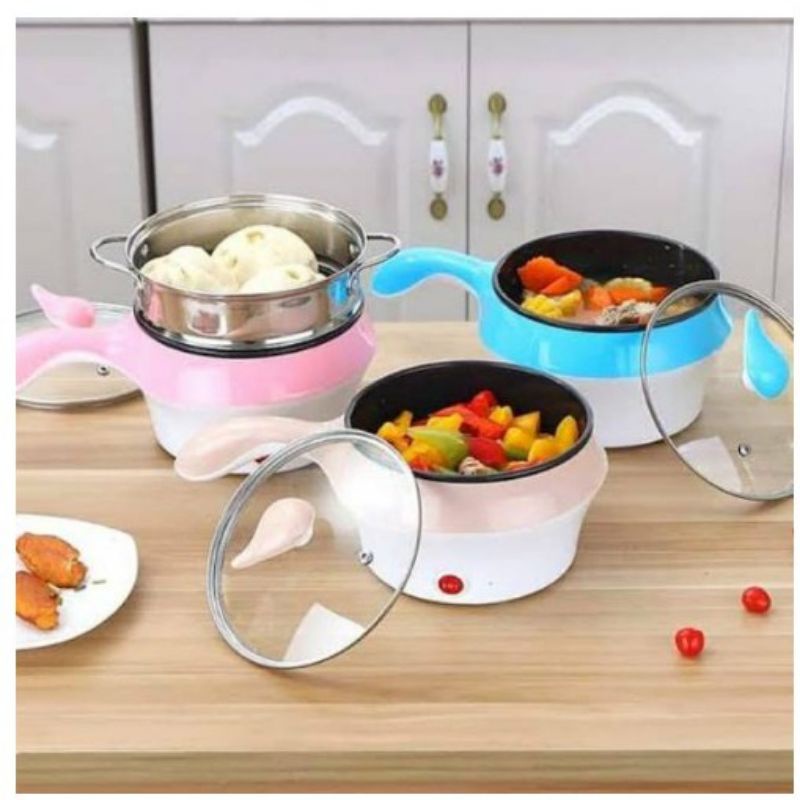 Panci Elektrik Serbaguna Multifungsi Panci Listrik 18cm panci elektrik 2 susun