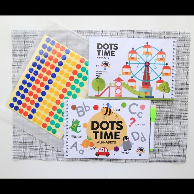 

[BISA COD] Dots Time Alphabets Wipe and Clean / Buku Tracing Alphabets