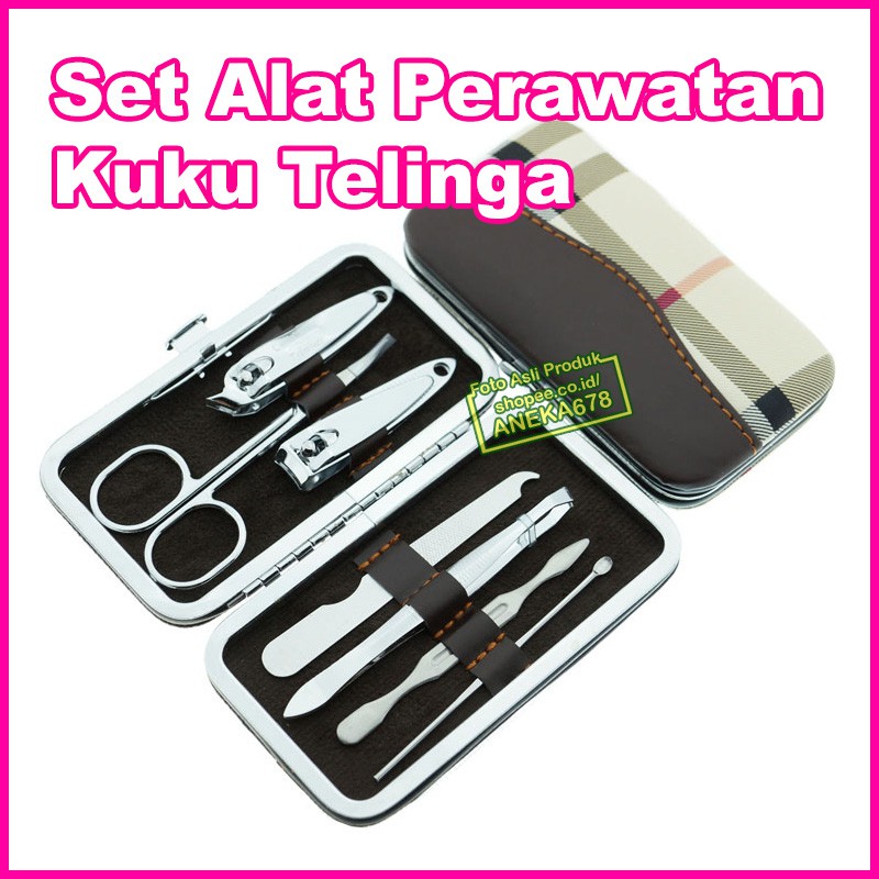 GUNTING KUKU BEI TUO STAINLESS STEEL SET KOREK KUPING PINSET KOREKAN