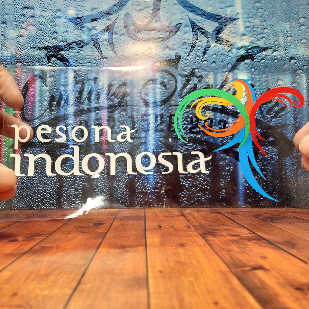Cutting Stiker Pesona Indonesia Variasi Motor Mobil Sticker Timbul Keren Nyala Dasbor Spakbor Visor Body Kaca Helm Laptop Hologram Reflective Tahan Air Bodi Samping Nama Jepang Scoopy Vario Beat NMAX PCX Vespa Aesthetic Pickup Anime Windshield