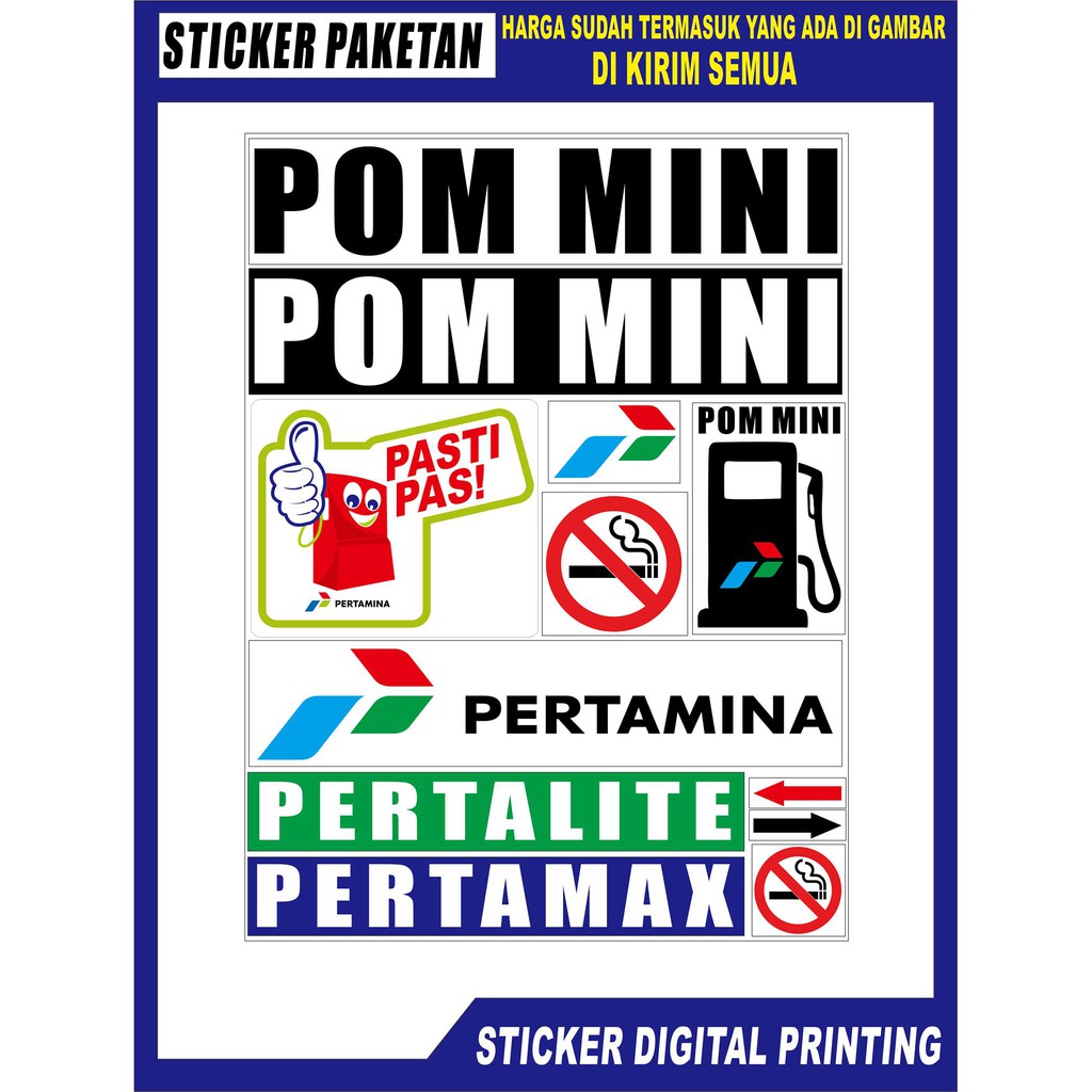 RAFFASYA STIKER STICKER POM MINI