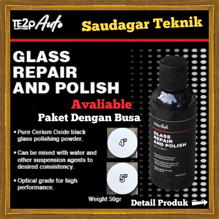 Cerium Oxide Poles Kaca Mobil Penghilang Baret dan Jamur