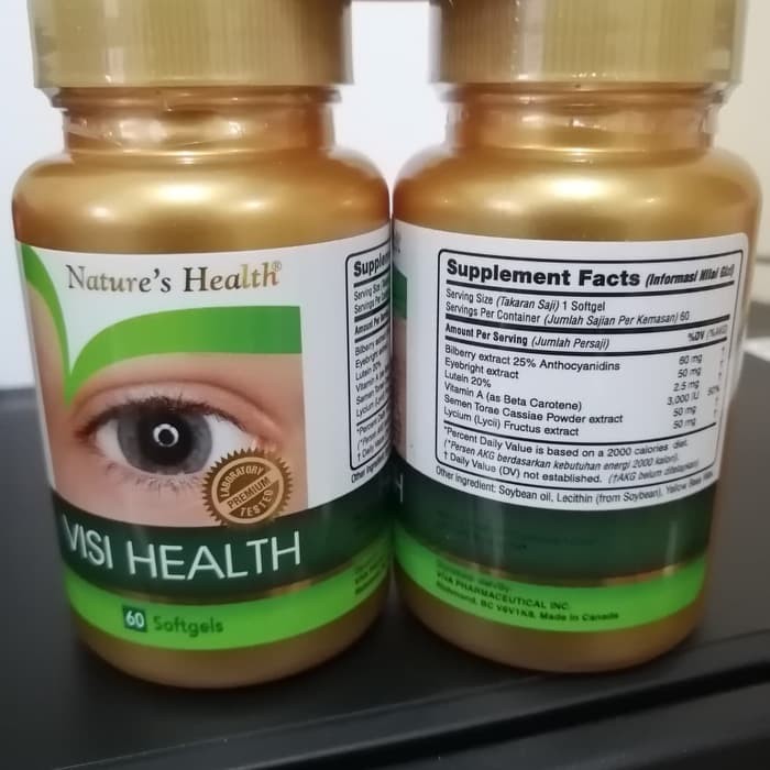 NATURE S HEALTH Visi Health Supelmen Mata Isi 60 Softgels