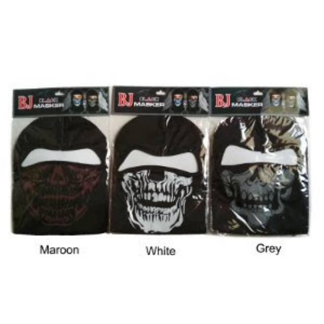 RLA Sarung Kepala Helm Ninja Skull Balaclava - Masker Tengkorak