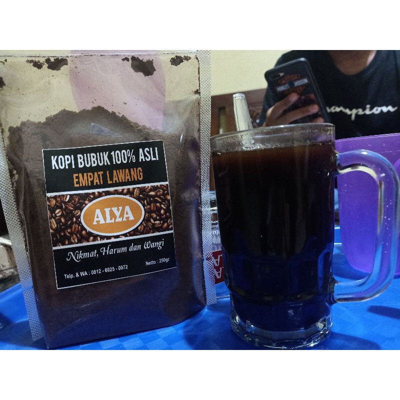 

kopi bubuk 100% Asli Empat Lawang 250gr (sumatera selatan)