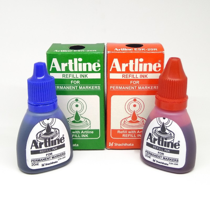 

[PCS] ARTLINE REFILL INK PERMANENT MARKER ESK-20R TINTA SPIDOL PERMANEN*
