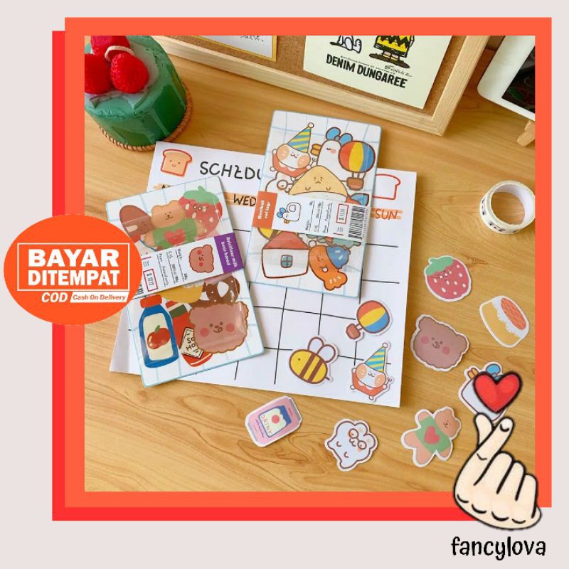 

Stiker Tumblr Scrapbook Stiker Lucu Korea Bentuk Binatang Sayuran Makanan Diary Fancylova (TW-UKUU)
