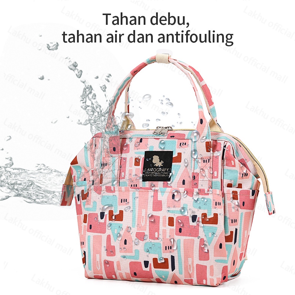 Lakhu tas air tas cooler tas botol susu bayi diaper cooler bag tas bayi multifungsi tahan air