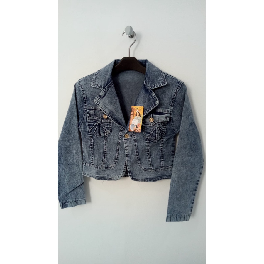 MC girl Jaket Jeans Agnes / Jaket Jeans Crop Wanita